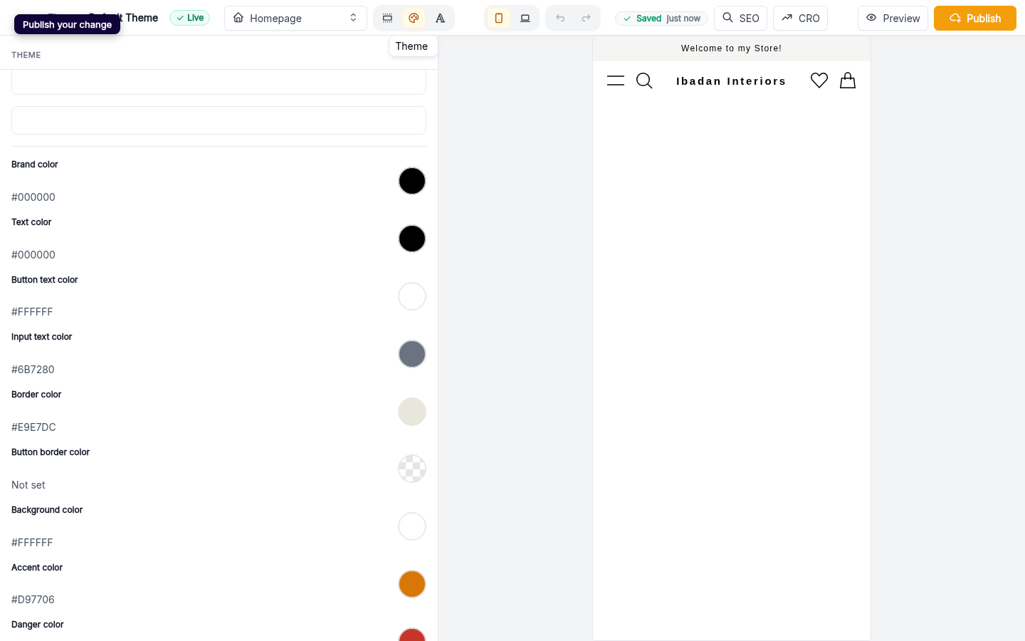 Change your theme colour: step 4 (web)
