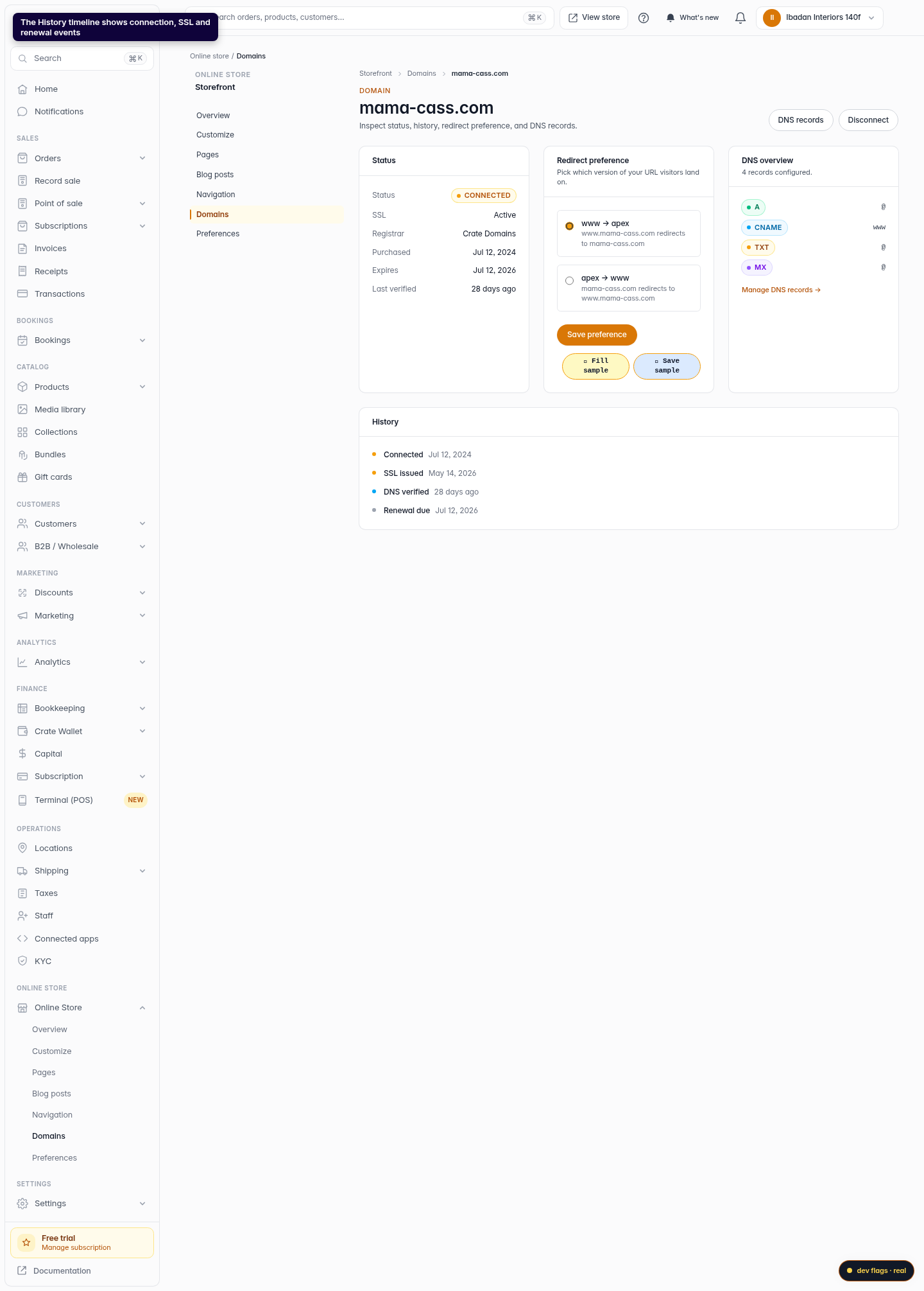 Check your domain details and history: step 3 (web)